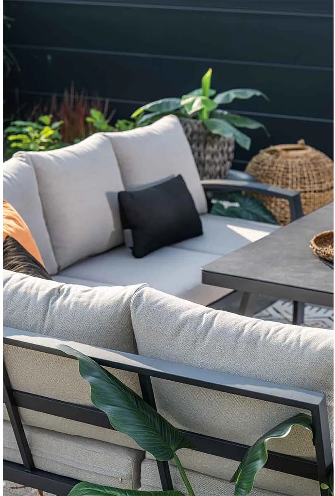 Garden Impressions Cameron lounge dining set 3-delig rechts - desert sand
