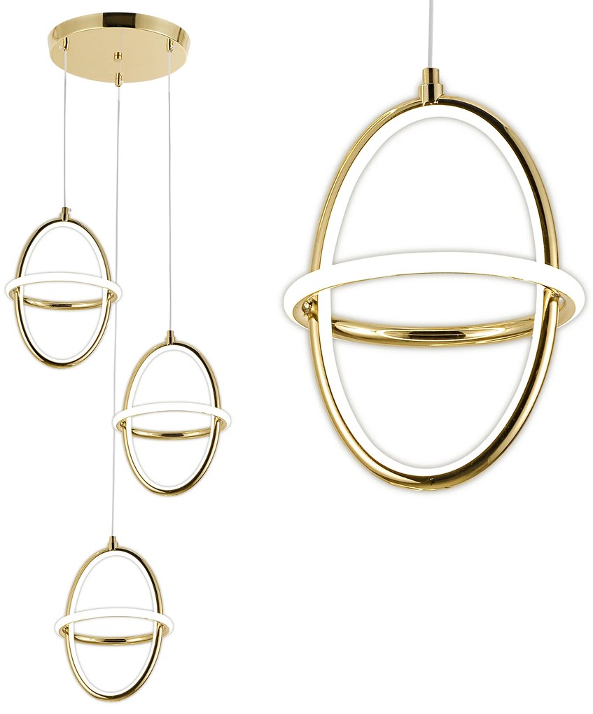 LED hanglamp G064-3CPR Gold