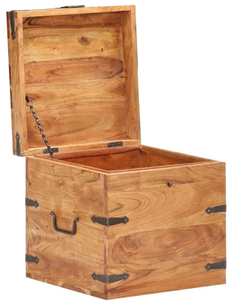 vidaXL Kist 40x40x40 cm massief acaciahout