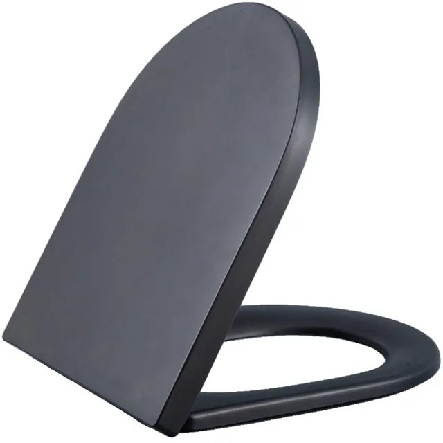 QeramiQ Dely Zitting - softclose - quickrelease - 35mm - mat zwart E13/A15 35mm seat matt black