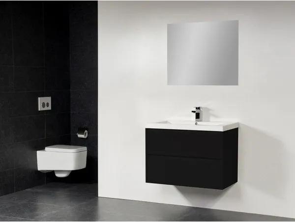 Saniclass New Future XXS Foggia badmeubel 80cm met spiegel zwart
