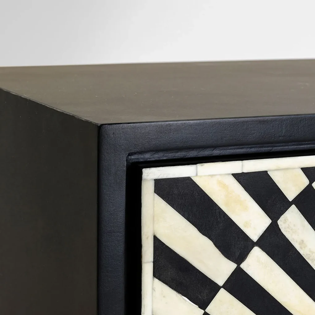 Kare Design Electro Design Wandkast Zwart-wit - 100x40x140cm.