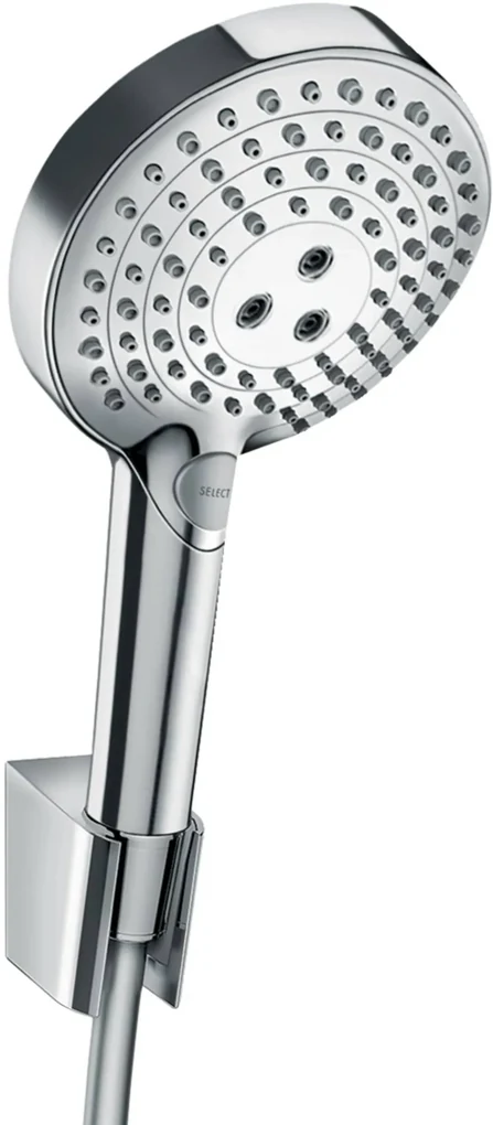 Hansgrohe Raindance Select S PowderRain 3jet badset met Doucheslang 160cm Chroom
