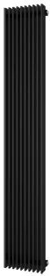 Plieger Antika Retto designradiator verticaal middenaansluiting 1800x295mm 1111W zwart grafiet (black graphite)