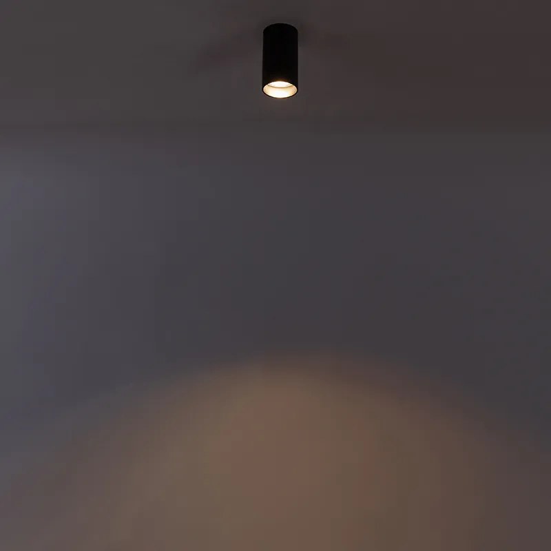 Smart moderne spot zwart incl. WiFi GU10 - Tuba