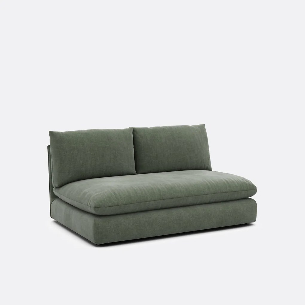 2-zits bankelement voor modulaire sofa, in gestructureerde stof, Malo