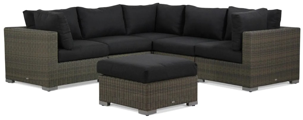 Hoek loungeset 5 personen Wicker Taupe  Garden Collections Toronto