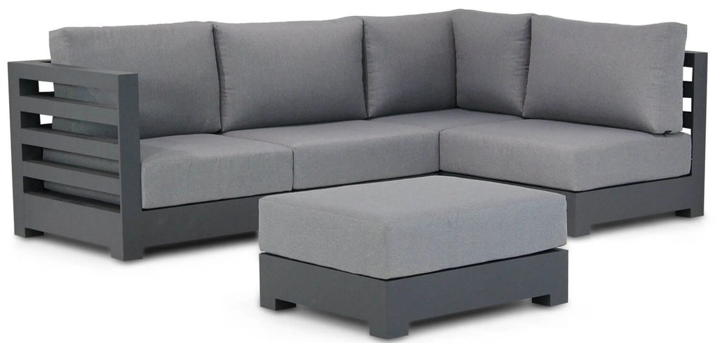 Hoek loungeset 4 personen Aluminium Grijs Santika Furniture Santika Phantom