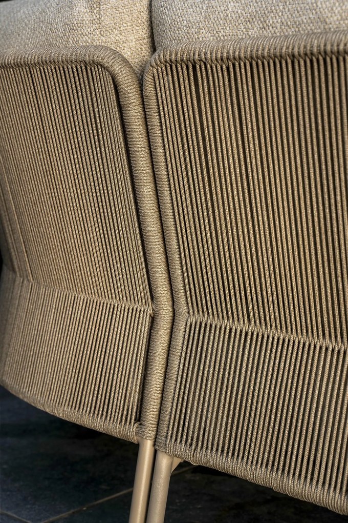 Taste by 4 Seasons Florence hoek loungebank latte *Showroommodel LoungebankLoungeset taupe weerbestendig