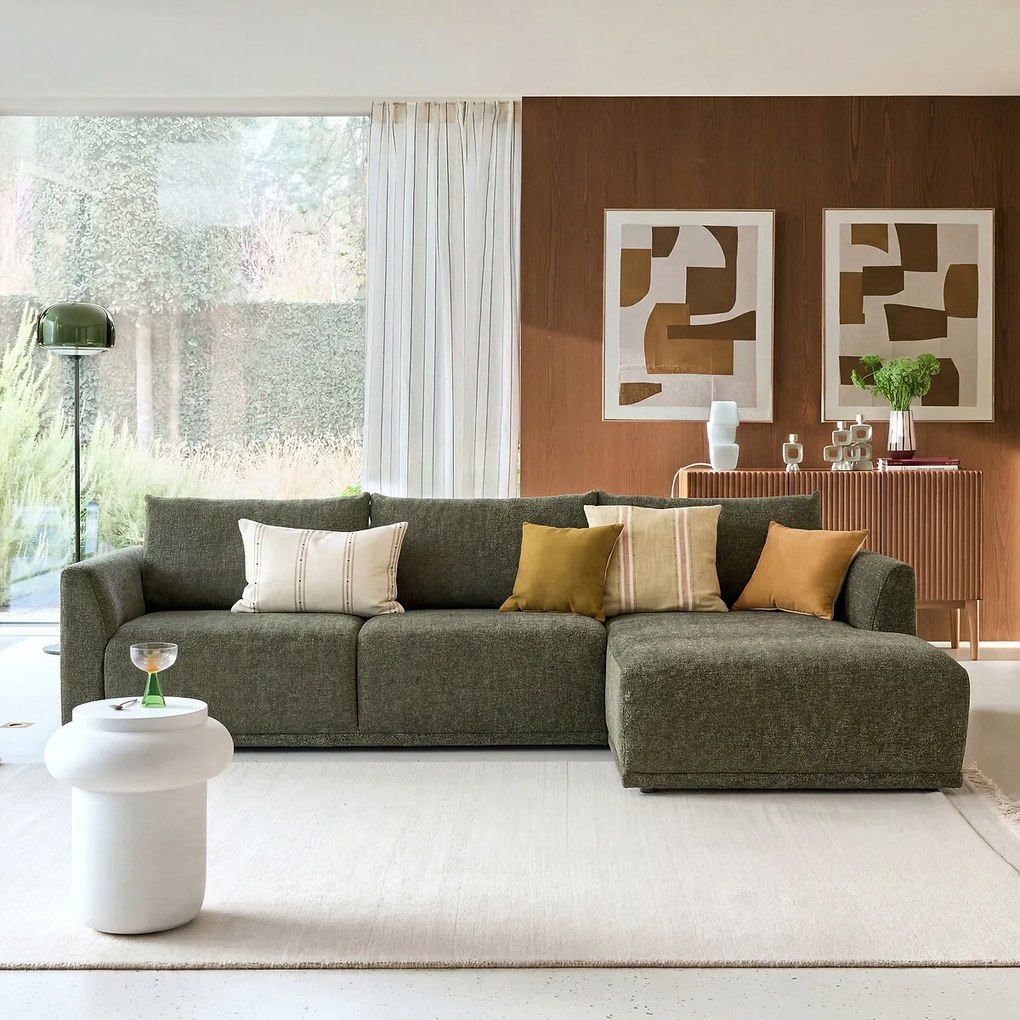 Bank 3-zit, mêlee polyester, Lupita