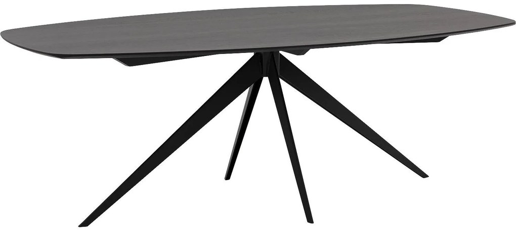 Goossens Excellent Eettafel Uniek, Semi ovaal 200 x 110 cm