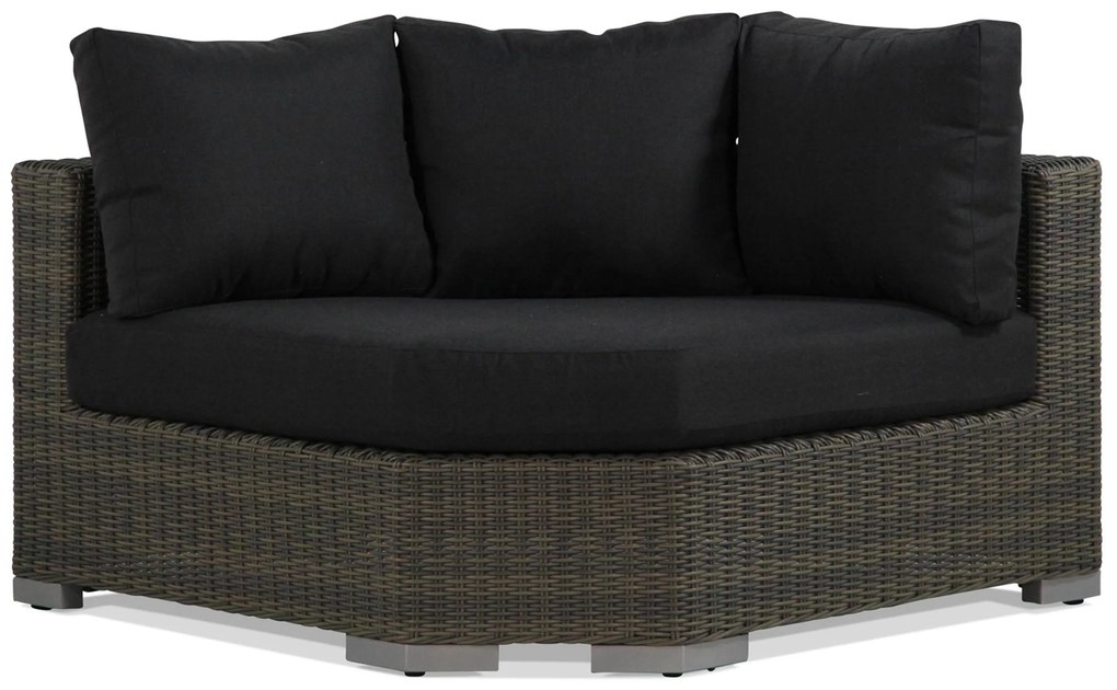 Hoek loungeset 5 personen Wicker Taupe Garden Collections Toronto