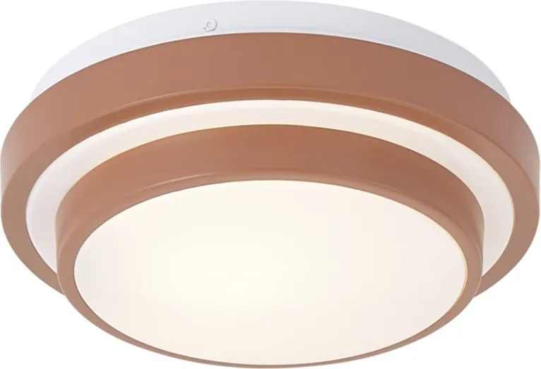 Moderne plafondlamp sienna met wit 25cm IP44 - Walden