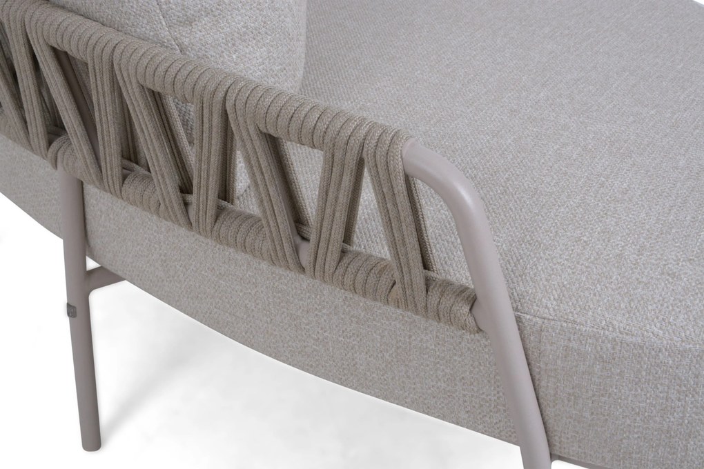 Chaise Loungeset 2 personen Aluminium/rope Taupe Seasons