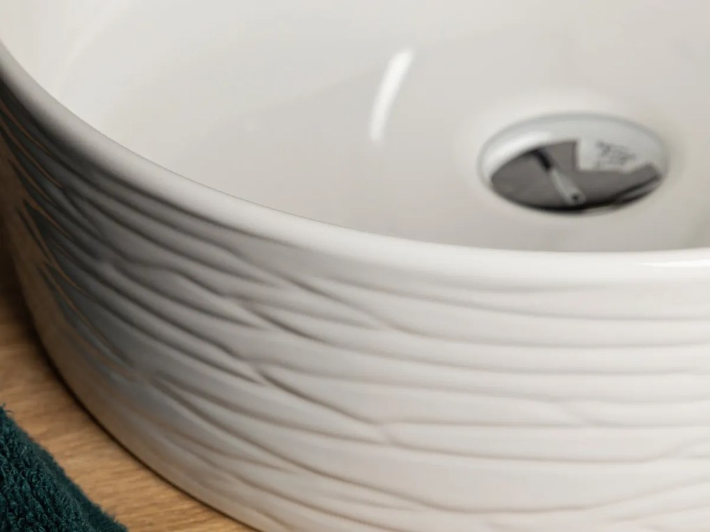 Kerra KR74 waskom rond glans wit 40x40x13cm