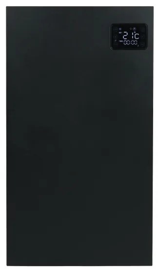 Eurom Alutherm Sani Convectorkachel - 40x70.5cm - 1200watt - wifi - wand - Verticaal - zwart mat 361094