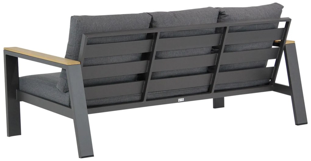 Stoel en Bank Loungeset 5 personen Aluminium Grijs  Lifestyle Garden Furniture Marietta