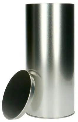 Blik voor beschuit, tin, luchtdicht, 10,8 cm x 24 cm