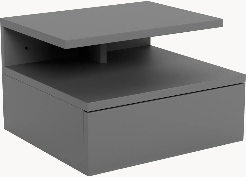 Wandgemonteerd nachtkastje Ashlan met lade