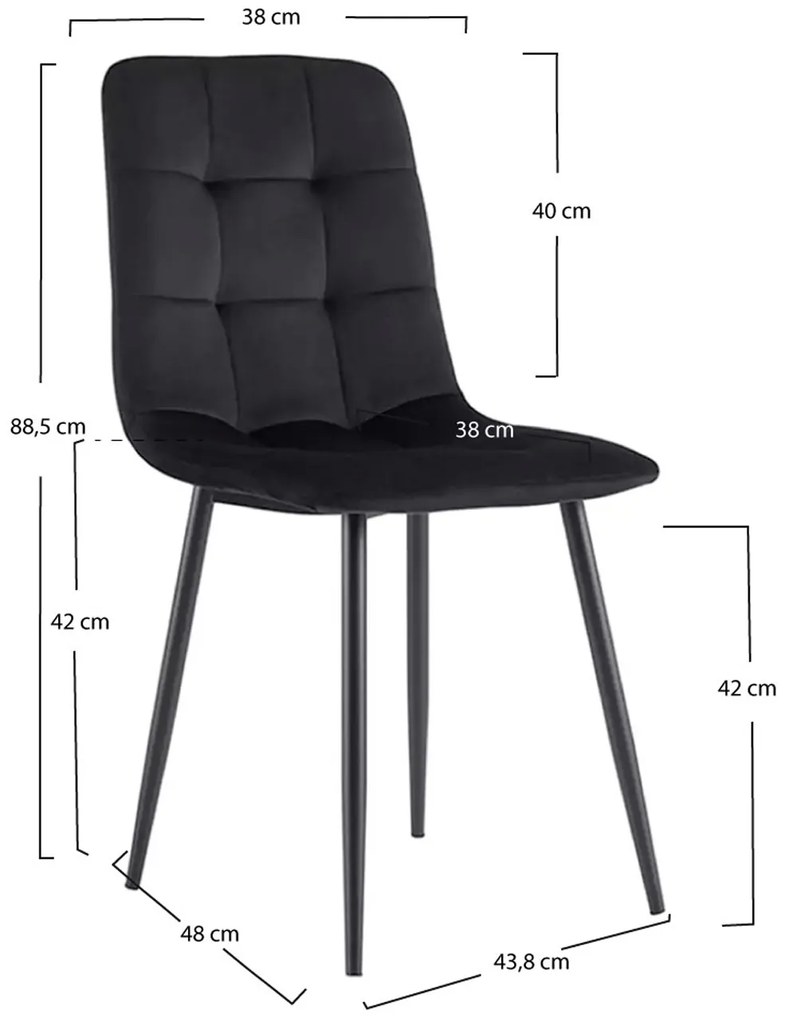 Stuhl Stoel Fluweel