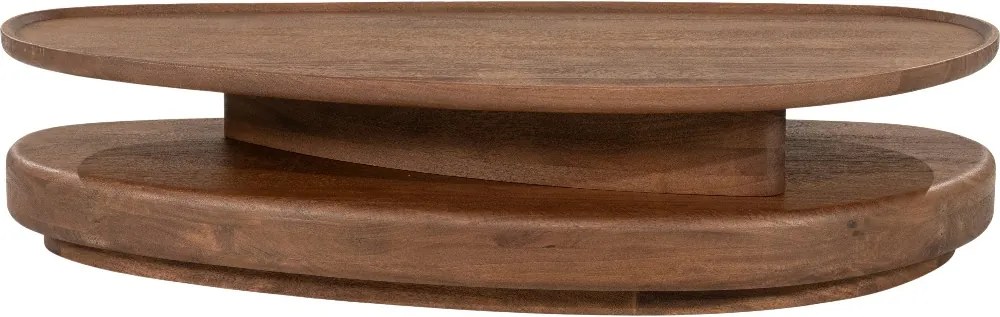 Houten Organische Salontafel Large - 140 X 65cm.