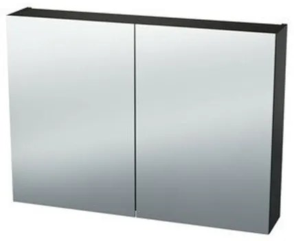 Nemo Spring Nebulo luxe spiegelkast - 80x65x17.8cm - 2 dubbelzijdige spiegeldeuren - glazen leggers - met stopcontact - zonder schakelaar - kleur: U899 ST9 Cosmos Grey 20037051