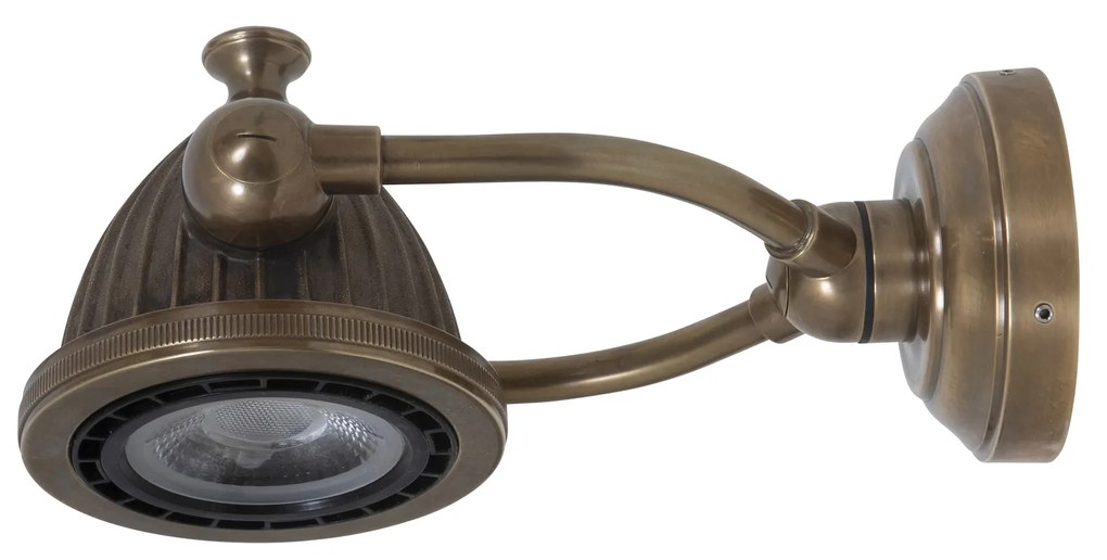 Wandlamp Benton Antiek Messing