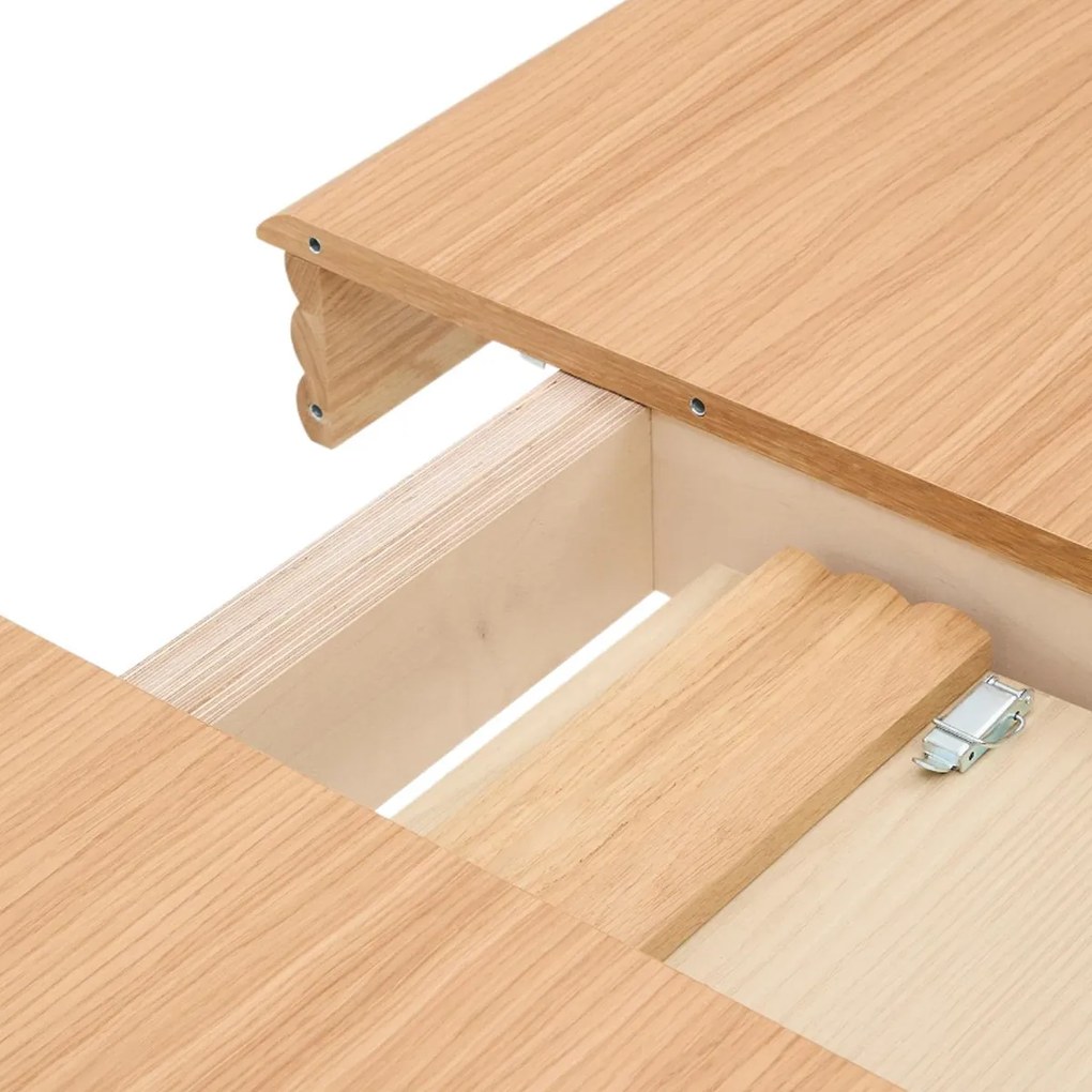 Kave Home Lenon Uitschuifbare Eettafel Eikenhout 200x280 Cm