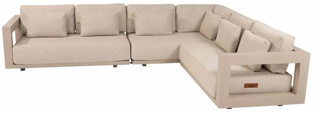 4 Seasons Outdoor Metropolitan hoekbank latte LoungebankLoungeset   beige weerbestendig