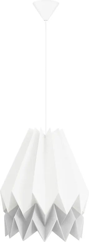 Orikomi Origami hanglamp Duo- Kinderkamer - Slaapkamer - Twee kleuren - Hanglampen - Origami - Papier - 30 cm hoog - Vrolijk - Licht van gewicht