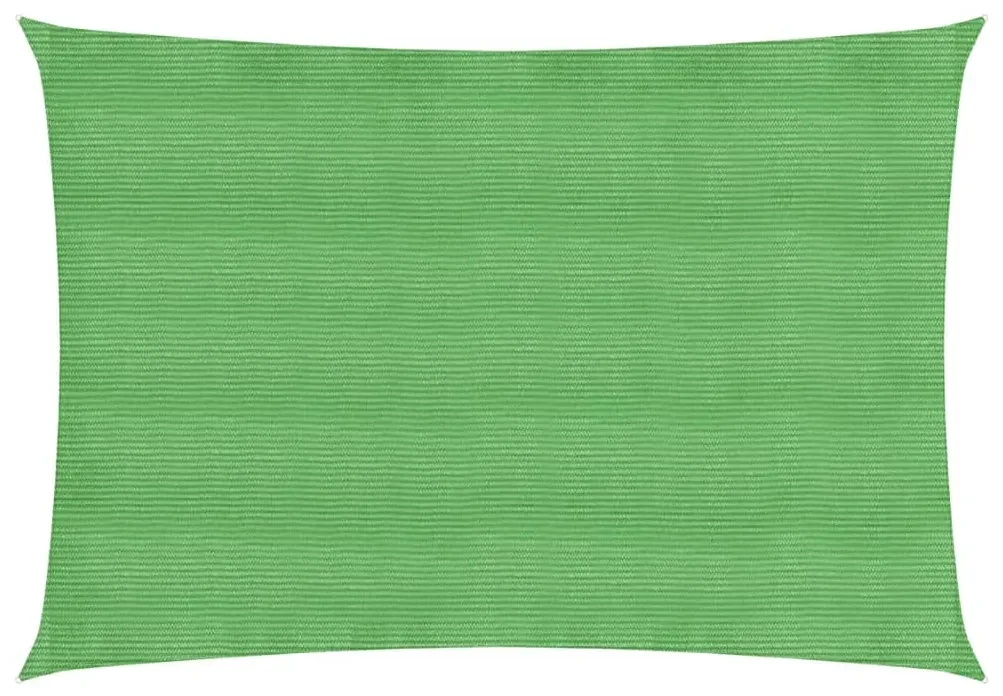 vidaXL Zonnezeil 160 g/m² 3,5x5 m HDPE lichtgroen