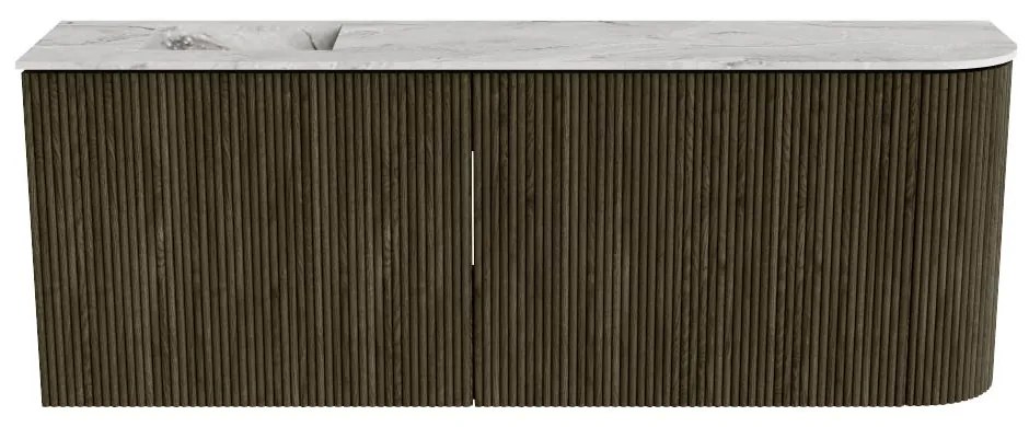 Mondiaz Joya DLux 110cm toiletmeubel ronding rechts shadow met wastafel faye links 1 kraangat glace