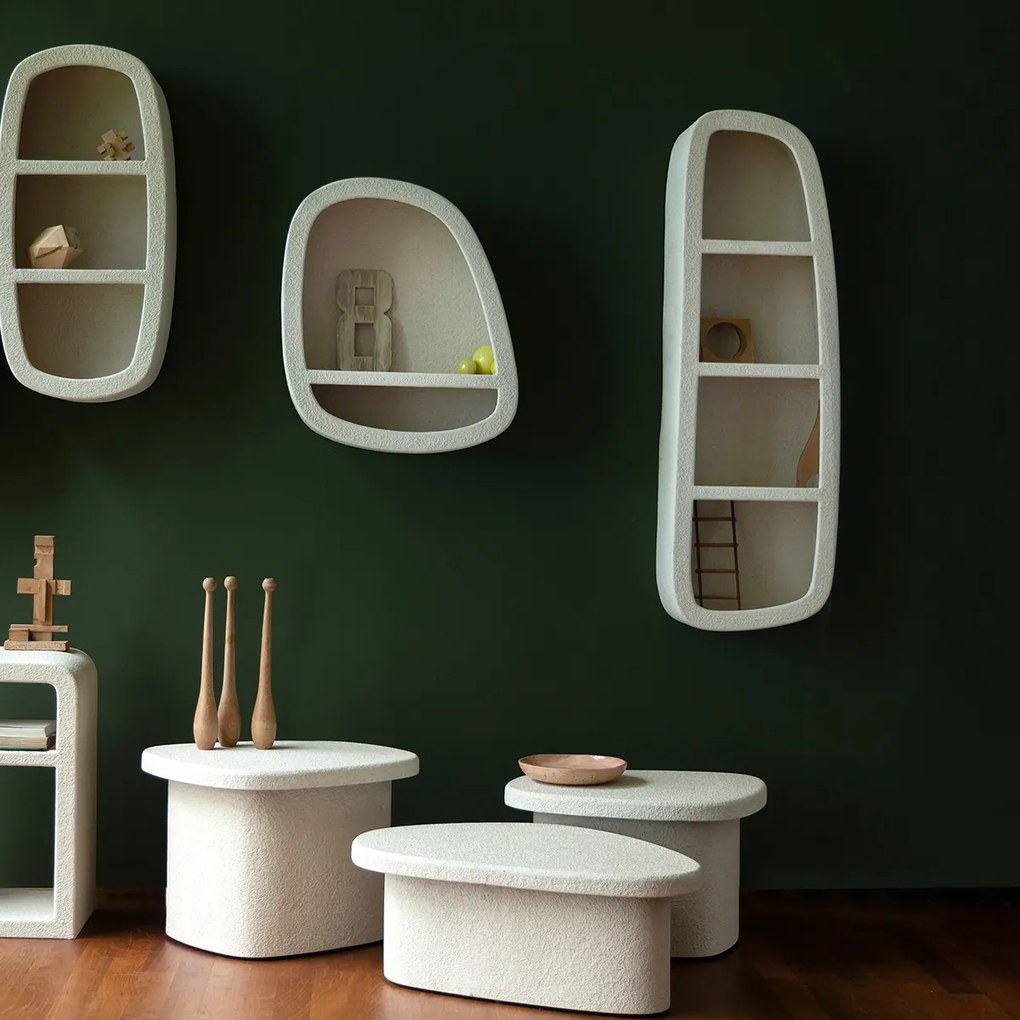 Dutchbone Veda 3 Wandrek Organische Vorm 3 - 38x23x120cm.