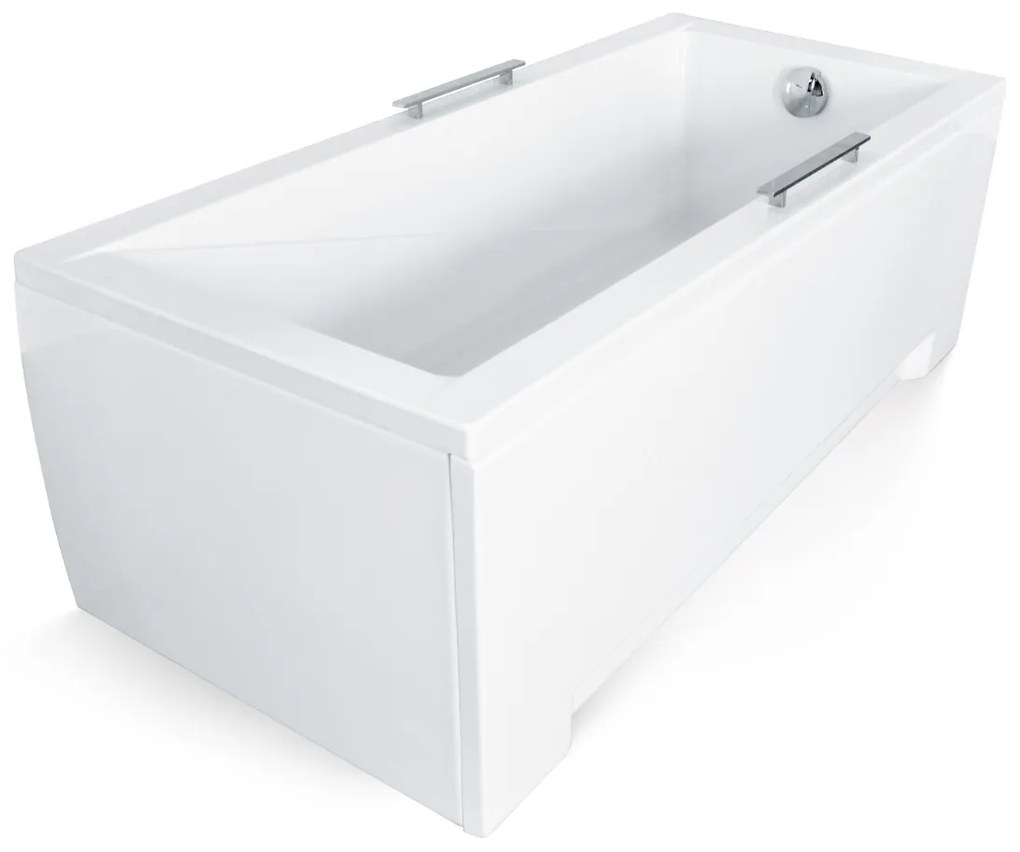 Plazan Modern badpaneel 130x52cm wit glans