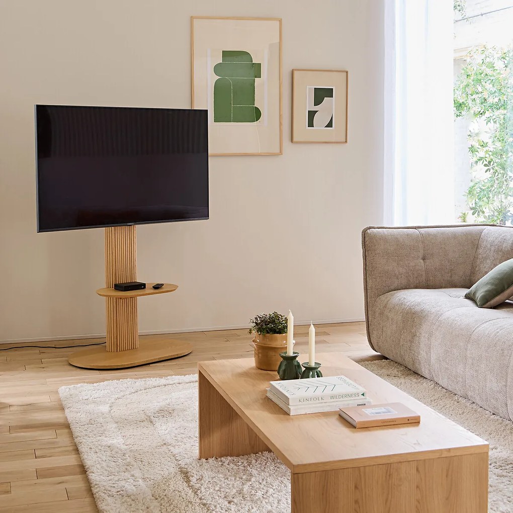 Vrijstaand tv-meubel, eikenfineer, Genna