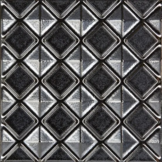 Navale Kolore wandtegel decor 15x15cm zilver