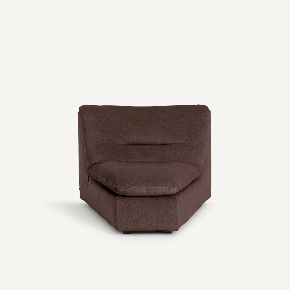 Modulaire hoek in linnen fluweel, GIULIANO