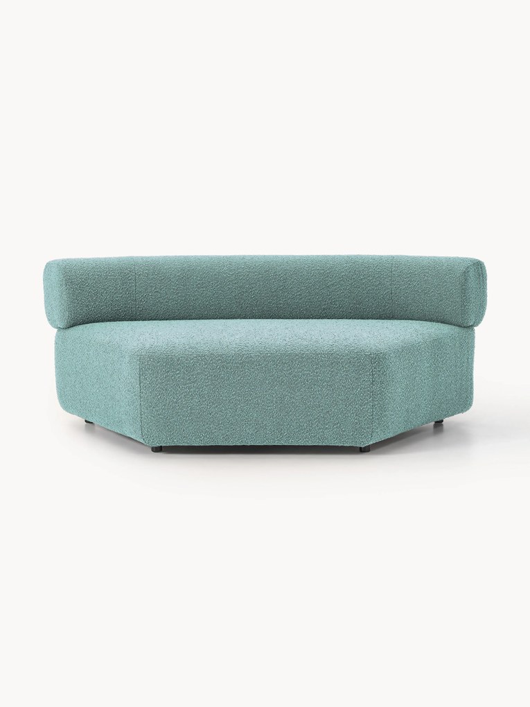 Ronde bouclé hoekmodule Anton