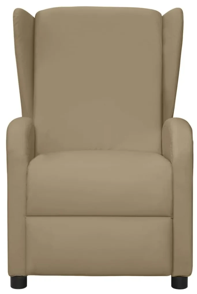 vidaXL Fauteuil verstelbaar kunstleer cappuccinokleurig