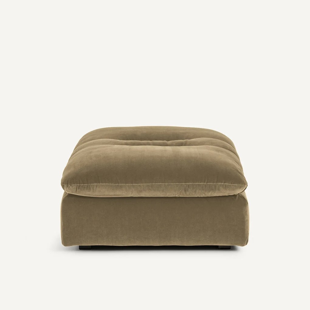 Modulaire fluwelen voetensteun, GIULIANO