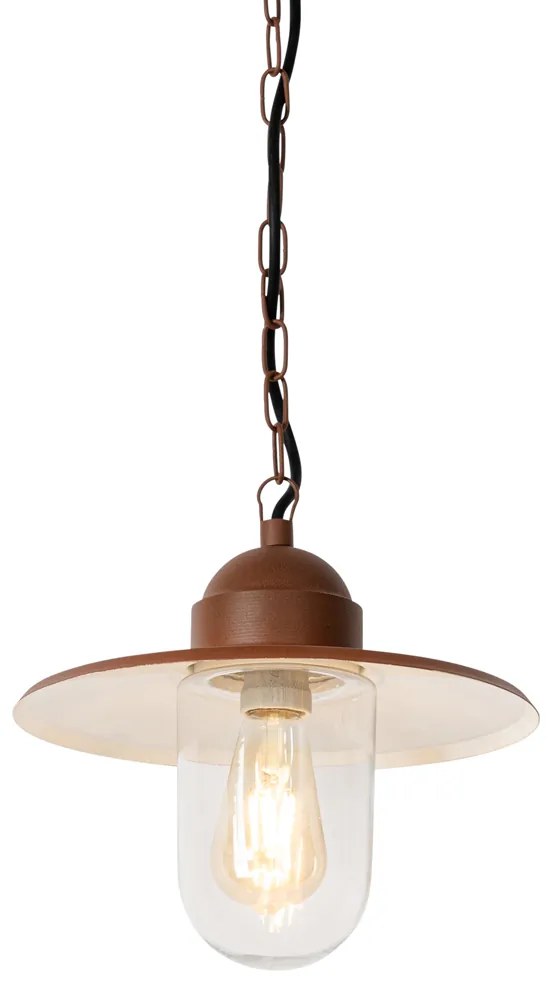 Moderne buiten hanglamp roestbruin IP44 - Kansas