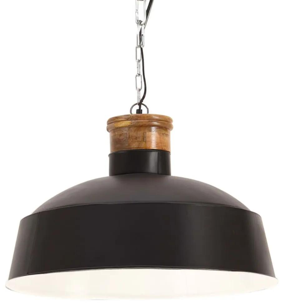 vidaXL Hanglamp industrieel E27 58 cm zwart