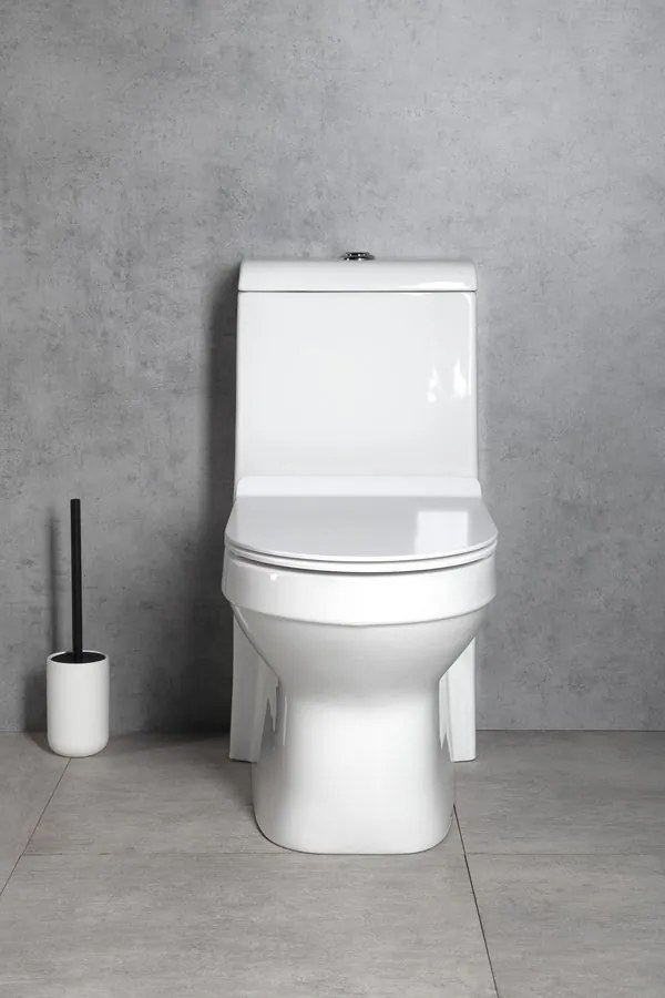 Sapho Hubert staand toilet duoblok PK wit