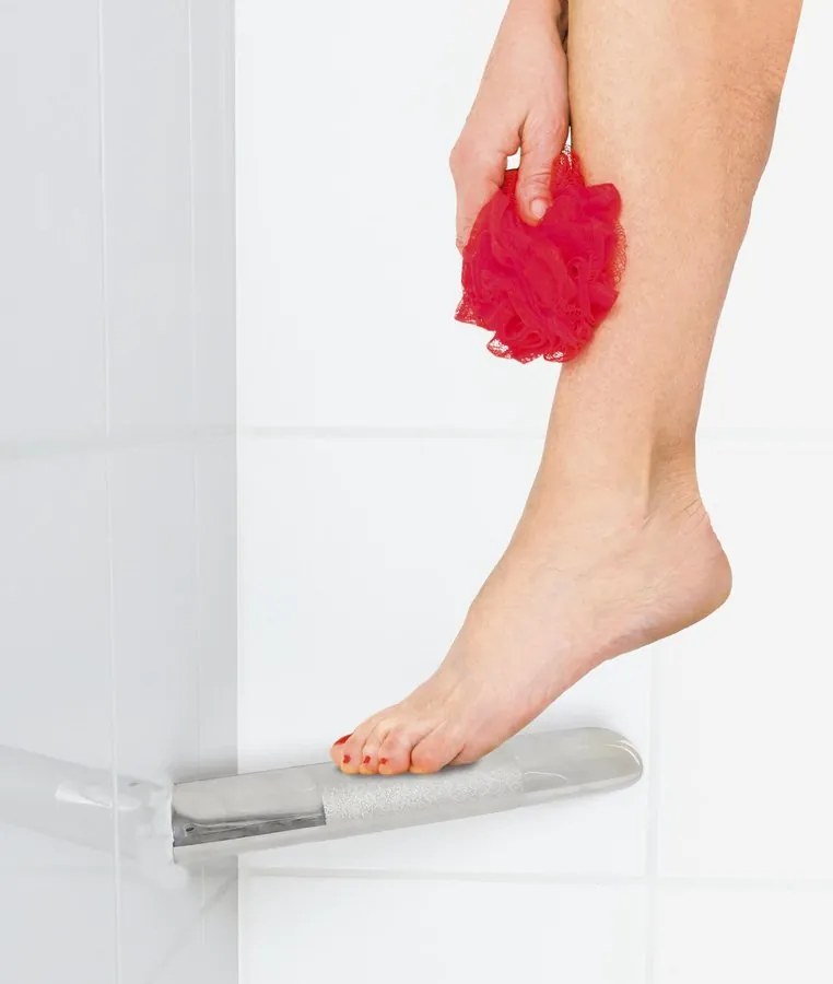 Sapho douche voetsteun antislip RVS 30cm