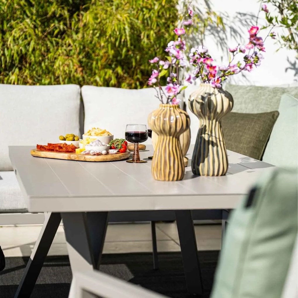 Garden Impressions Senja lounge dining set 3-delig links - valley sand