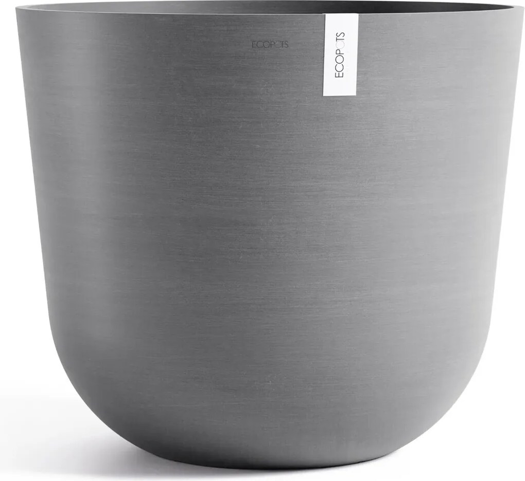 Ecopots bloempot Oslo 75 - Rond - Grey -Ø75 x H65 cm