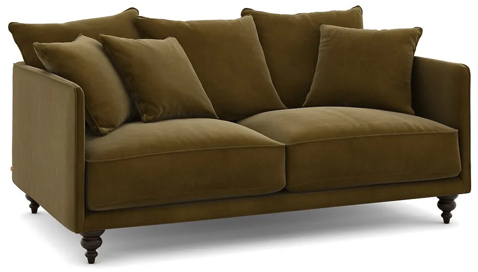 3-zits compacte fluwelen bank, Lazare