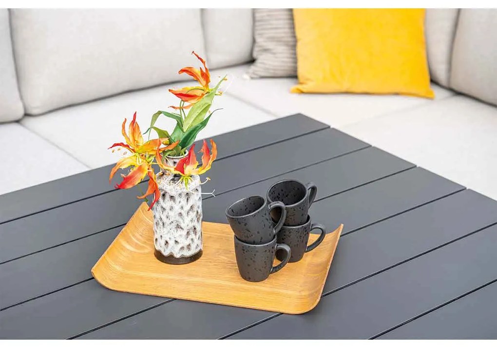 Garden Impressions Malakka lounge dining set 5-delig - valley sand - light teak look