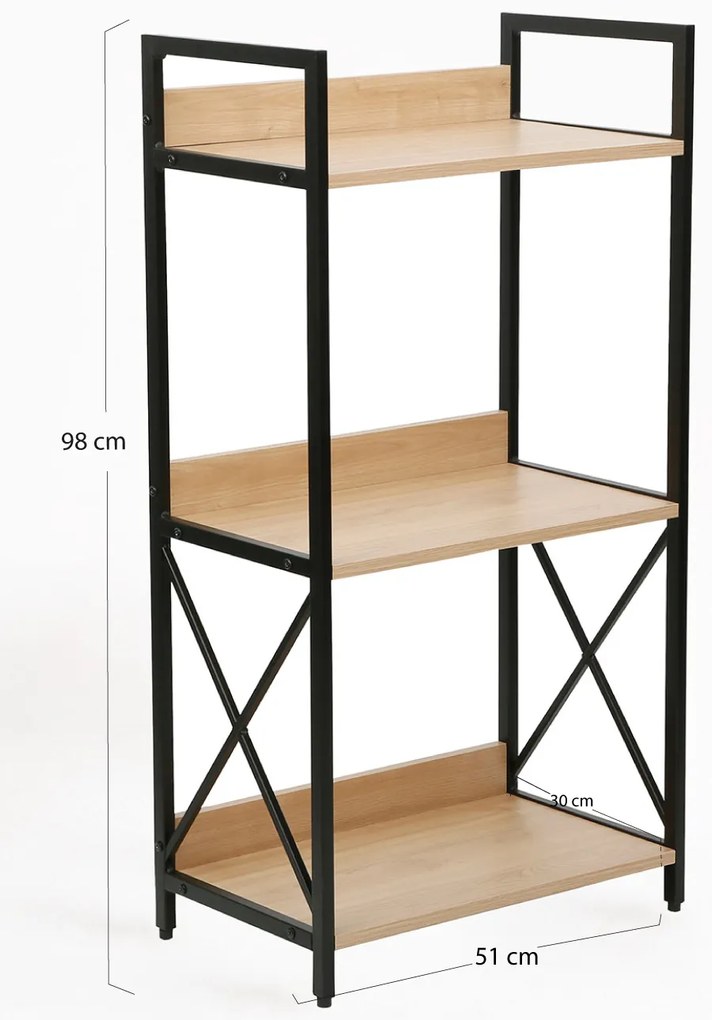 Lesly boekenkast met 3 planken