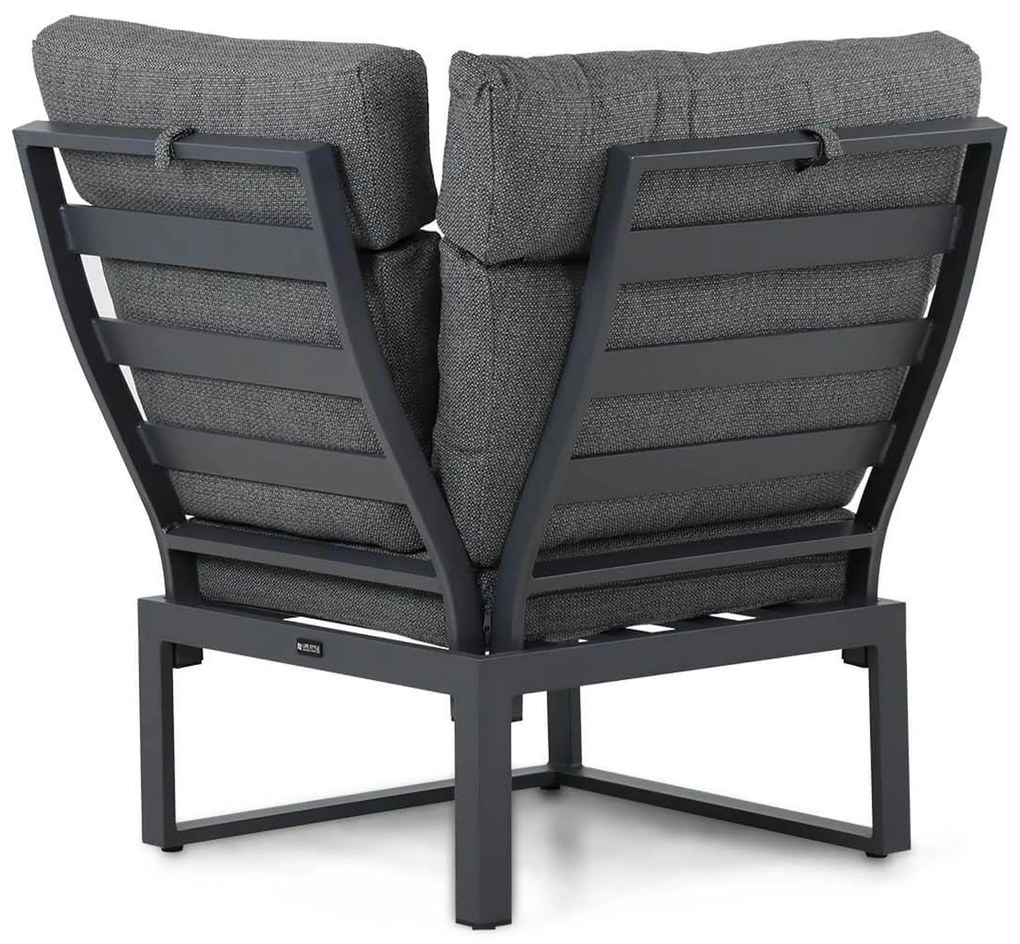 Hoek loungeset 6 personen Aluminium/teak Grijs Lifestyle Garden Furniture Marseille